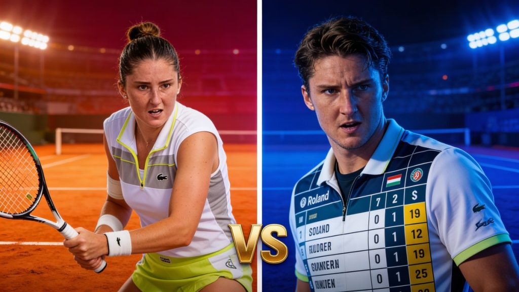 Score exact – Elsa Jacquemot : pronostic Roland-Garros (dames) Score exact vs Elsa Jacquemot - Roland Garros (F)